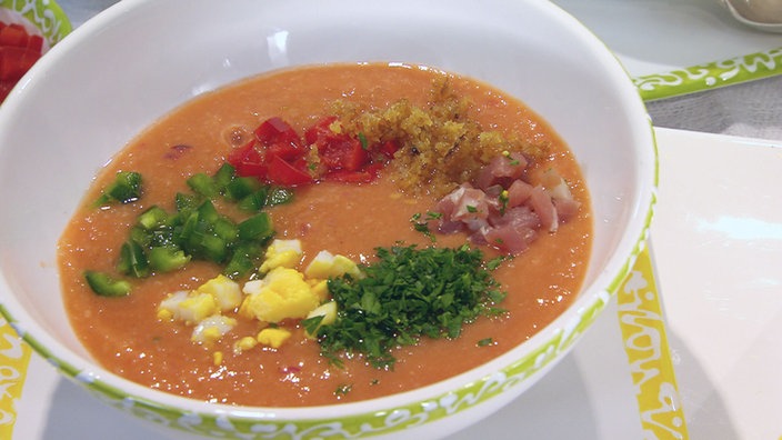 Salmorejo (Kalte spanische Tomatensuppe)