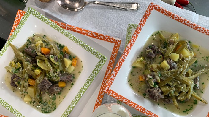 Rheinische Grüne Bohnensuppe mit Buttermilch