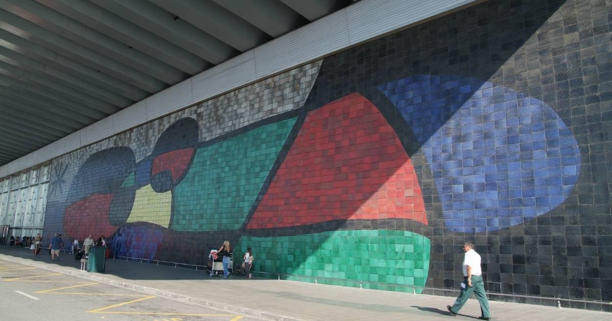 Mosaik Joan Miro Flughafen Barcelona
